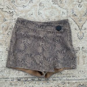 Zara High-waisted Snake Print Skort